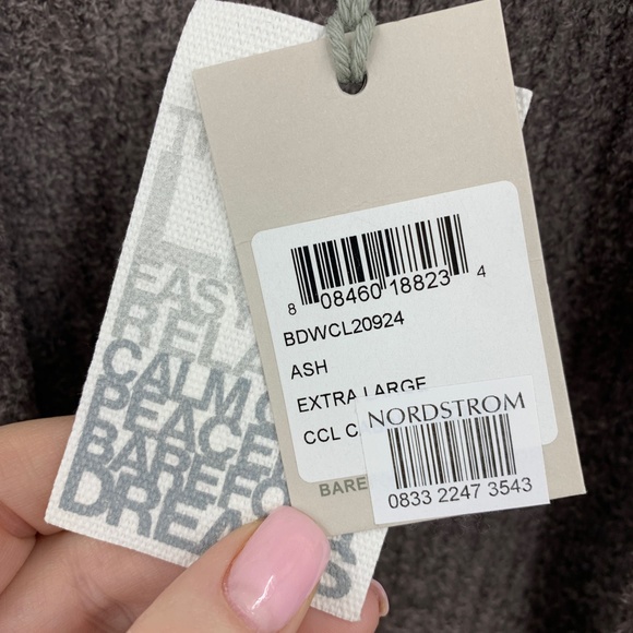 Barefoot Dreams CozyChic Lite Cabin Cardigan Longline in Ash Sz XL - Picture 9 of 13